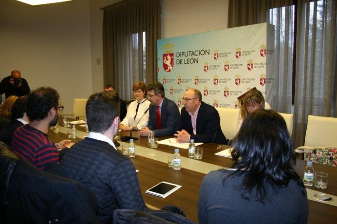 Reunión entre el presidente de la Diputación de León, Juan Martínez Majo