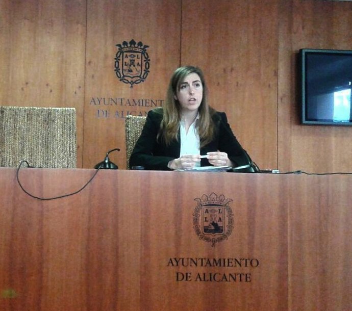 Nerea Belmonte en rueda de prensa