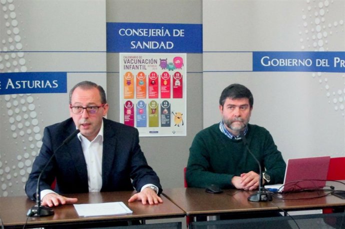 Molejón y Huerta, en rueda de prensa. 