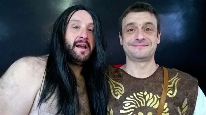 Suárez y Alba, intérpretes de 'La vida de Xuanqui'. 