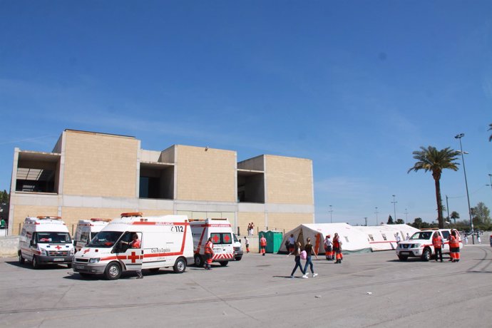 Ambulancias, Cruz Roja, voluntarios, asistencia sanitaria, Bando de la Huerta
