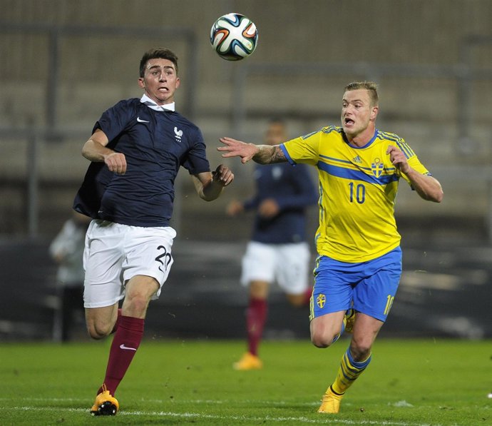 Aymeric Laporte con la selección francesa Sub-21