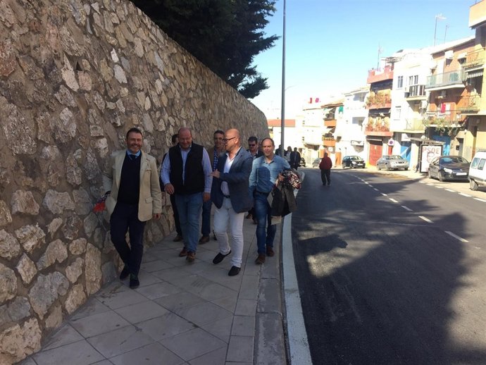 Valdivielso y Márquez visitan la calle Fuente de la Peña.