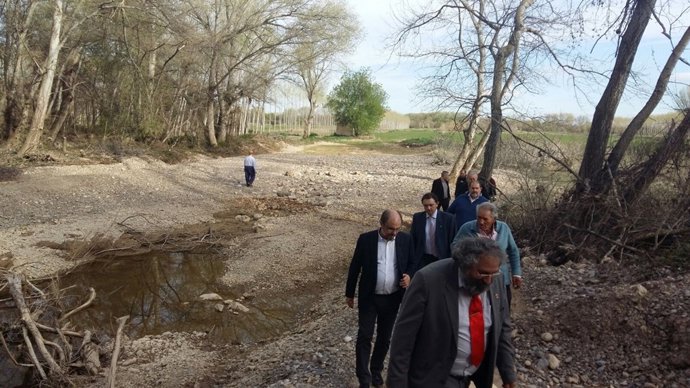 El presidente Javier Lambán ha visitado Boquiñeni.