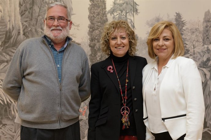 Ramón Ruiz, Eva Díaz Tezanos y Elena Valenciano