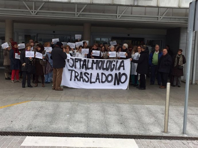 Concentración contra el traslado de Oftalmología 