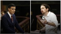 Iglesias regala a Sánchez un llibre sobre bàsquet amb una dedicatòria: "És bo començar pel que ens uneix"