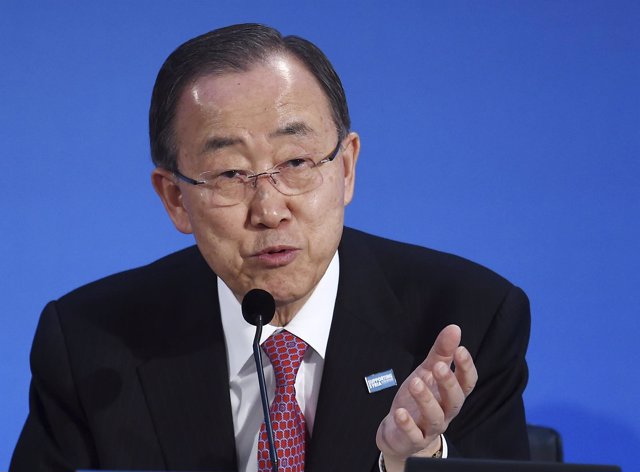 El secretario general de la ONU, Ban Ki Moon