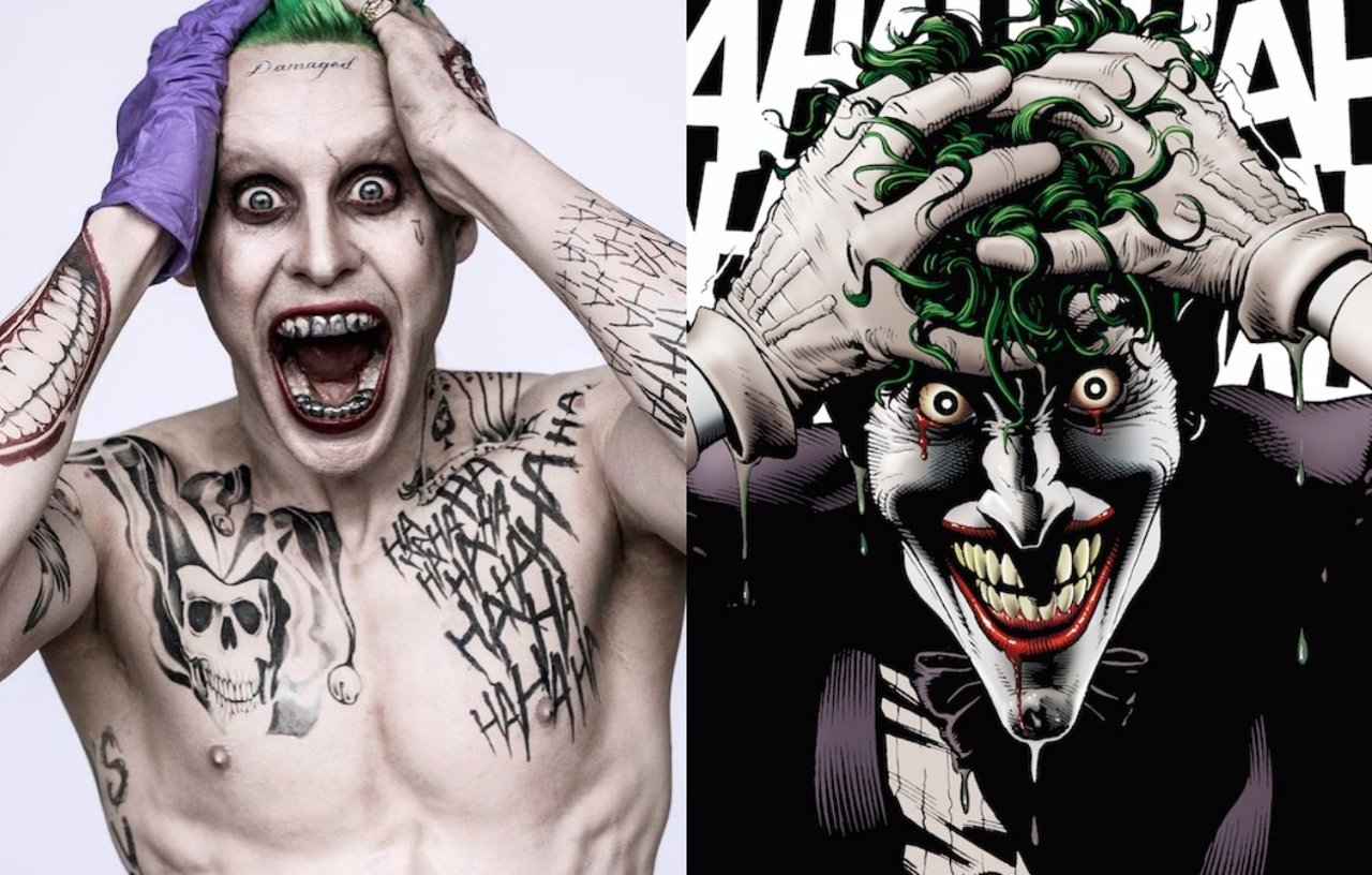 Collage del Joker con Heath Ledger