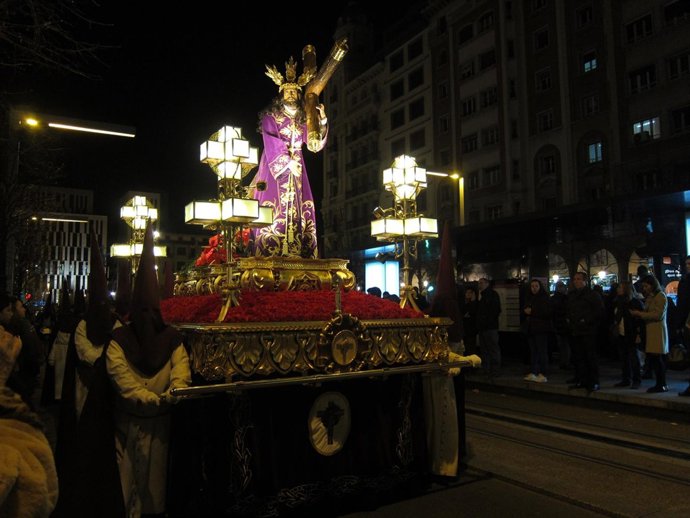 Semana Santa, procesión en Zaragoza, actos religiosos