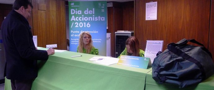 Punto de atención de accionistas de Iberdrola en Valladolid