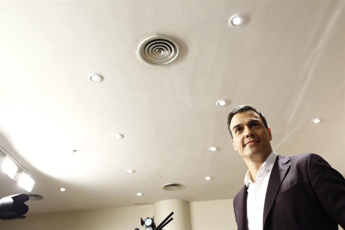 Pedro Sánchez tras reunirse con Pablo Iglesias
