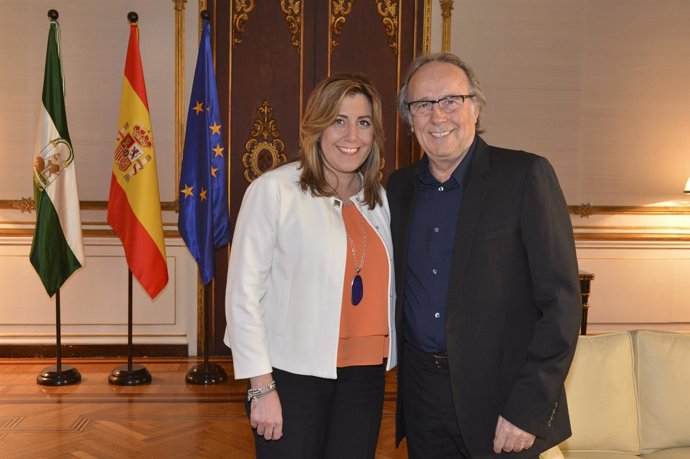 Susana Díaz y Joan Manuel Serrat