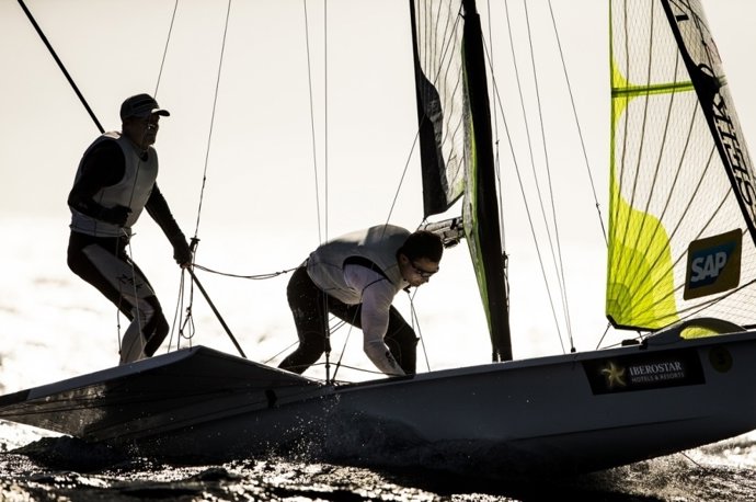 Los españoles Iago López y Diego Botín en el Princesa Sofía