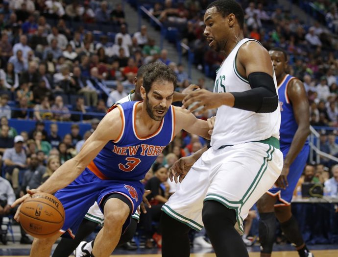 José Manuel Calderón en el New York Knicks - Boston Celtics