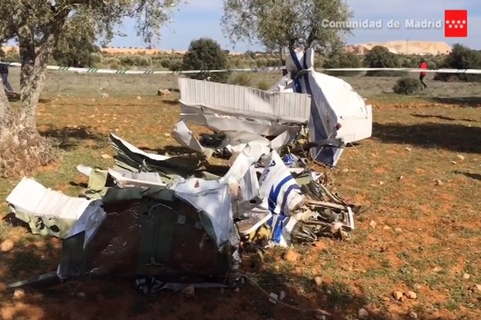 3 muertos en un accidente de avioneta en Perales de Tajuña