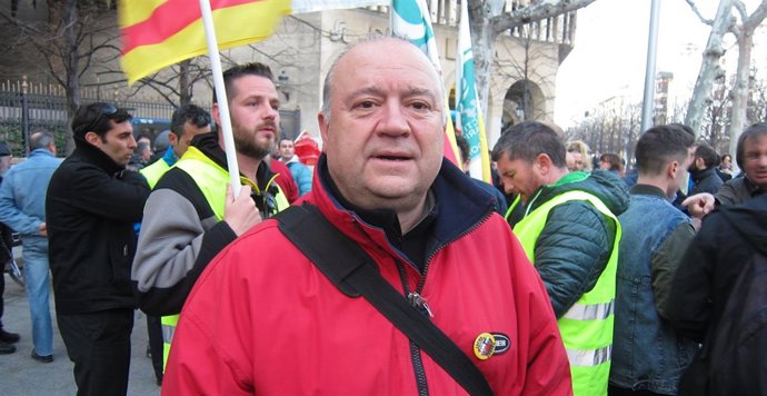 El presidente del comité de empresa de AUZSA,  Javier Anadón. 