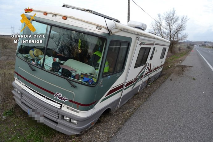 Caravana siniestrada