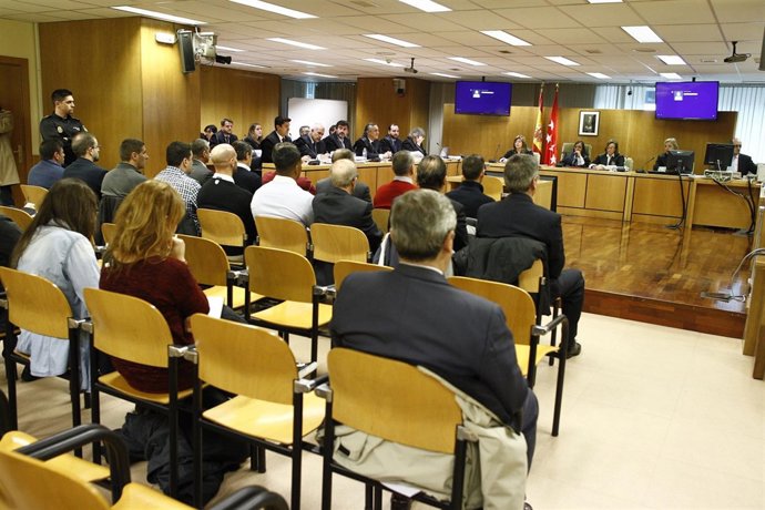 Interior de la sala de la Audiencia Provincial del juicio por el Madrid Arena