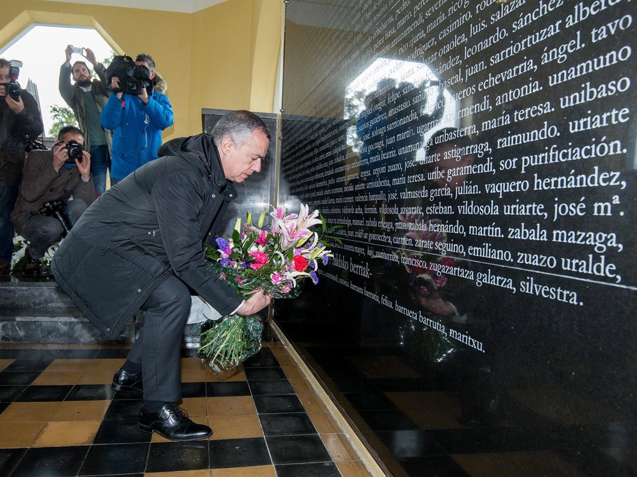 Iñugo Urkullu en el homenaje en Durango