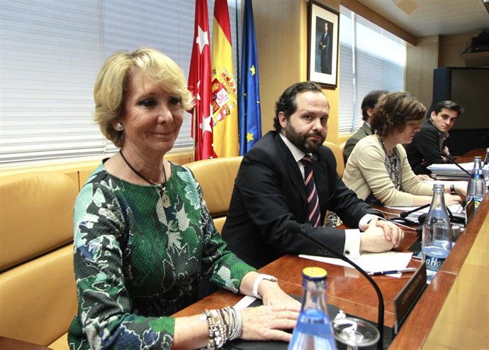 Esperanza Aguirre en la comisión de investigación sobre corrupción