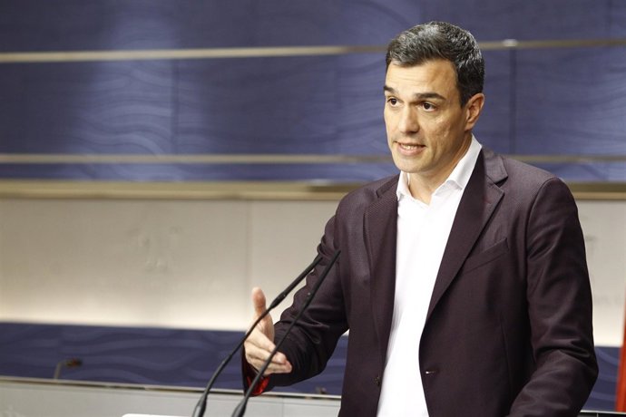 Pedro Sánchez tras reunirse con Pablo Iglesias