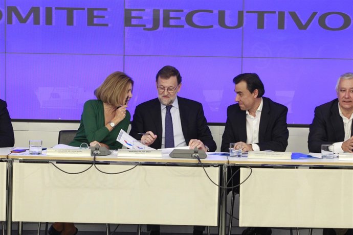 Rajoy, Cospedal y Fernando Martínez 