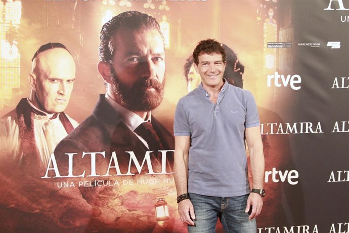 Antonio Banderas en la presentación de la película Altamira