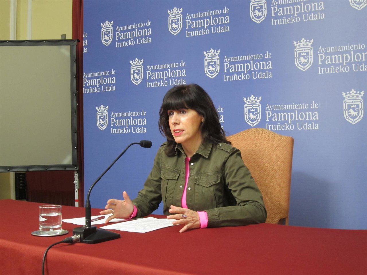 La portavoz del PSN en el Ayuntamiento de Pamplona, Maite Esporrín.