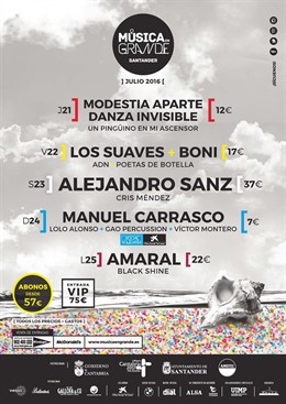 Cartel de Música en Grande 2016