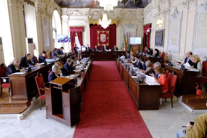 Pleno del Ayuntamiento de Málaga marzo 2016