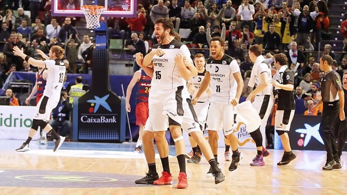Bilbao Basket celebra el pase a semifinales de Copa