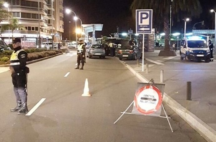 Control de seguridad vial en Las Palmas de Gran Canaria