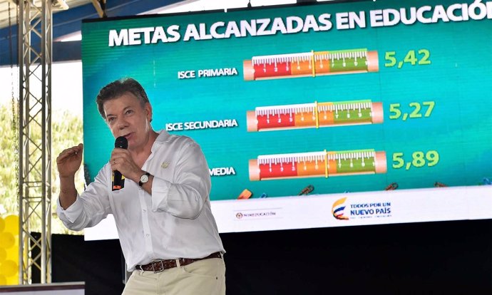 El presidente colombiano, Juan Manuel Santos.