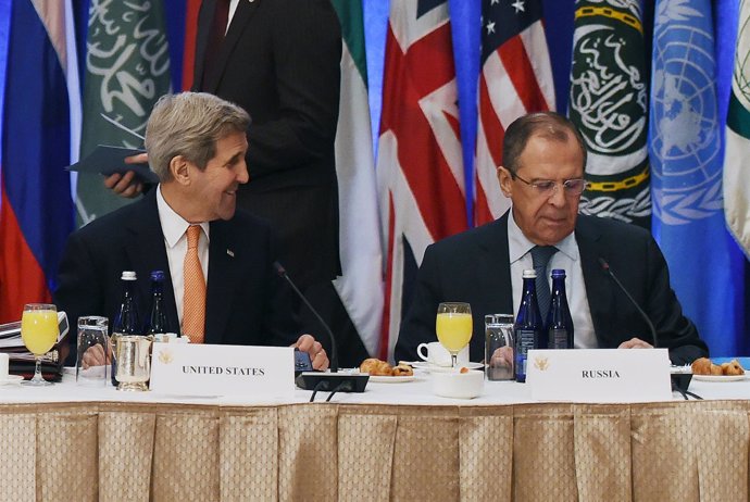 John Kerry y Sergei Lavrov