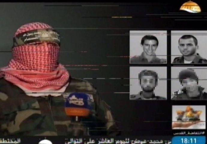 Imagen de los cuatro soldados secuestrados por Hamás