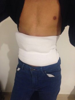 Detenido con droga adosada