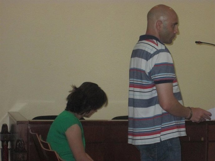 El acusado en su declaración durante el juicio en la Audiencia de Jaén