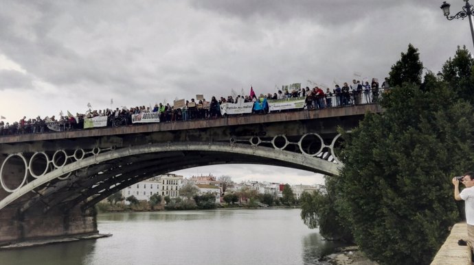Protesta antitaurina en Sevilla
