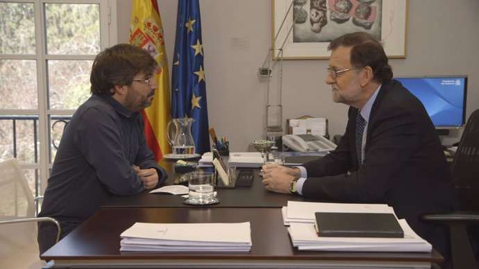 Jordi Évole y Mariano Rajoy en Salvados