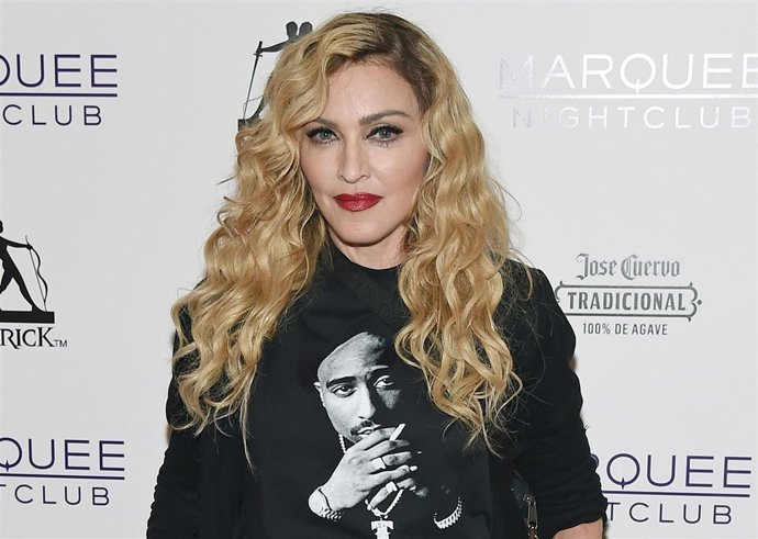 LAS VEGAS, NV - OCTOBER 25:  Singer Madonna arrives at the Marquee Nightclub at 