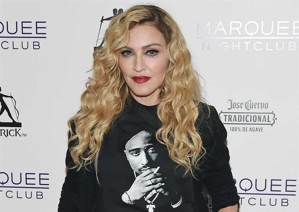 LAS VEGAS, NV - OCTOBER 25:  Singer Madonna arrives at the Marquee Nightclub at 