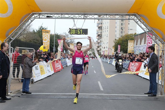 Entrada a meta de García Garrido.