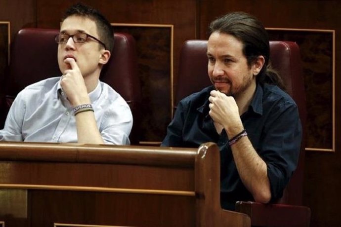 Pablo Iglesias e Íñigo Errejón en el Congreso 