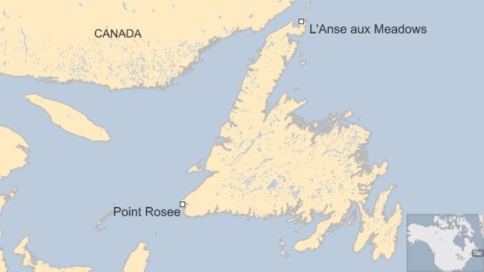 Point Rosee, ubicación del nuevo asentamiento vikingo