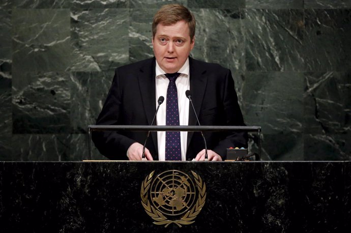 El primer ministro de Islandia, Sigmundur Gunnlaugsson 