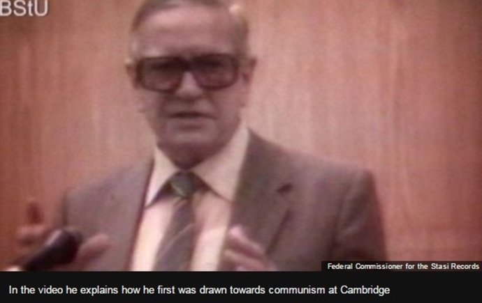 Imagen del vídeo de la BBC sobre el agente doble Kim Philby