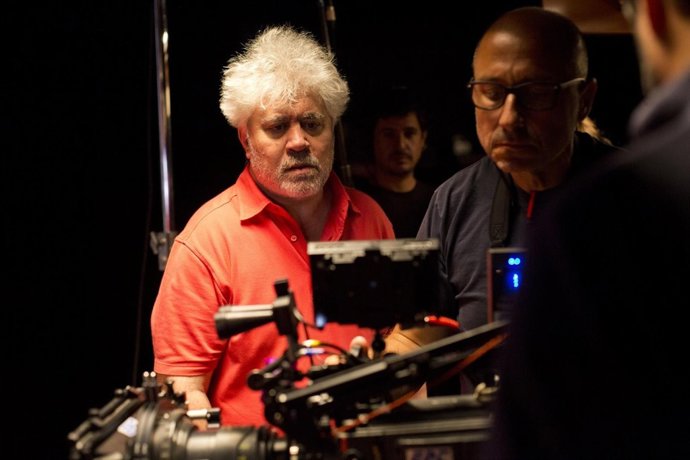Almodóvar en el rodaje de 'Julieta'