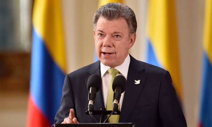 El presidente de Colombia, Juan Manuel Santos