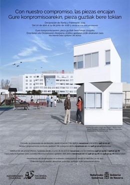 Cartel de la campaña de la renta.